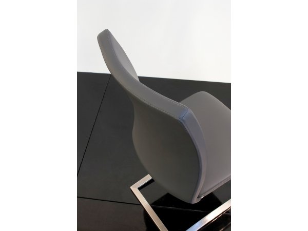 Jídelní židle z pravé kůže ARCO 2 barva bílá