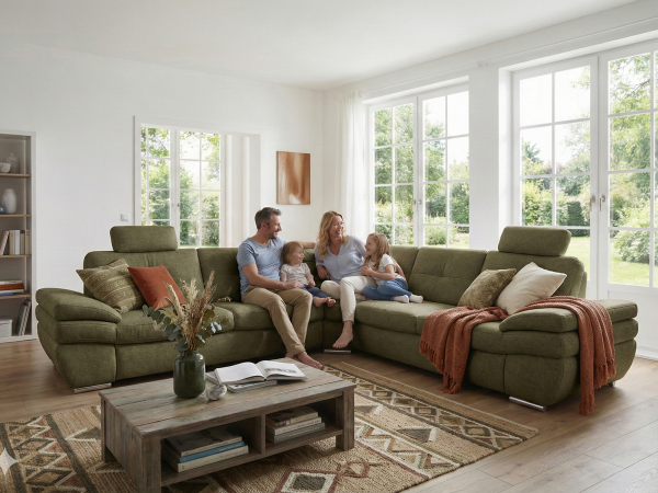 Luxusní rohová sedací souprava ARGENTO