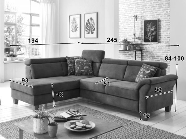 Rohová sedací souprava ARNGAST 2