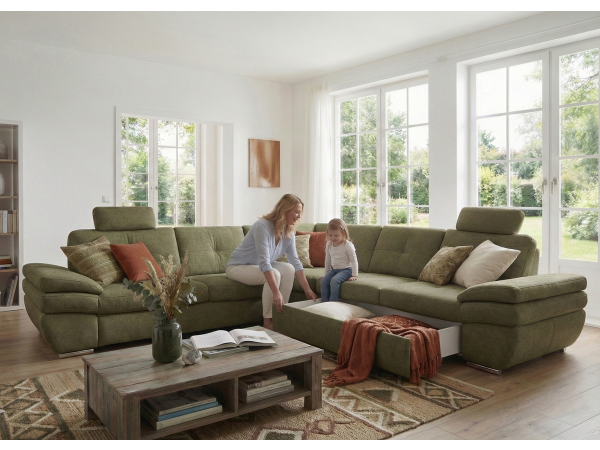 Luxusní rohová sedací souprava ARGENTO