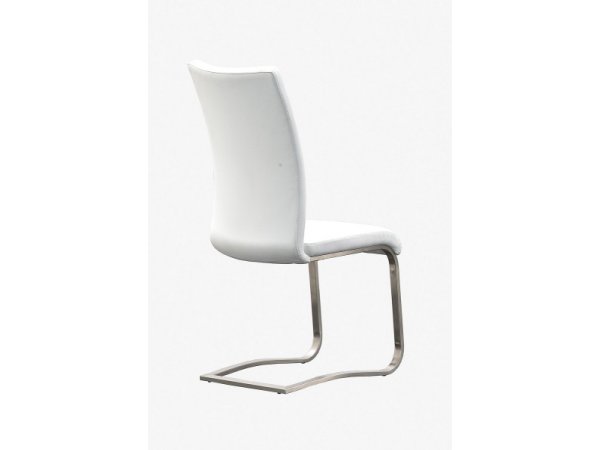 Jídelní židle z pravé kůže ARCO 2 barva bílá