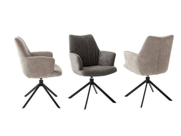 Jídelní otočná židle ARONA 1, antracitová