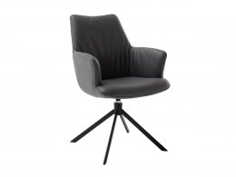 Jídelní otočná židle ARONA 2, antracitová