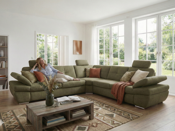 Luxusní rohová sedací souprava ARGENTO