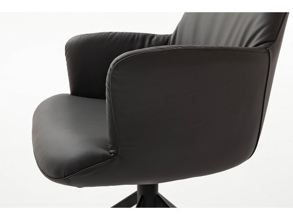 Jídelní otočná židle ARONA 2, antracitová