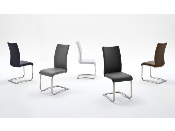 Židle jídelní ARCO ekokůže šedá