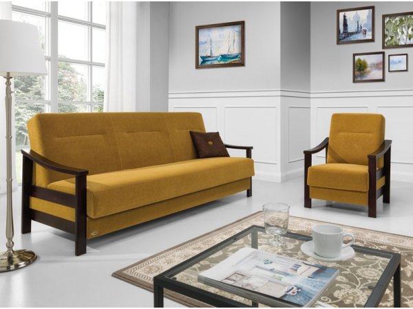 Křeslo s dřevěnými područkami MODEL O