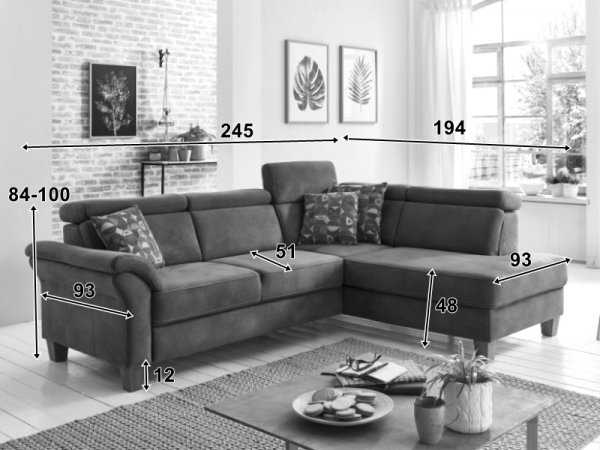 Rohová sedací souprava ARNGAST 2