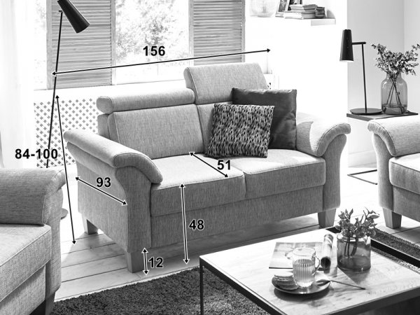 Pohovka 2-sed ARNGAST