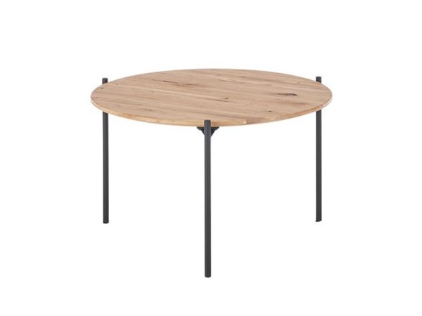 Kulatý konferenční stolek z masivu ASSUAN I dub olejovaný