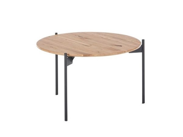 Kulatý konferenční stolek z masivu ASSUAN I dub olejovaný