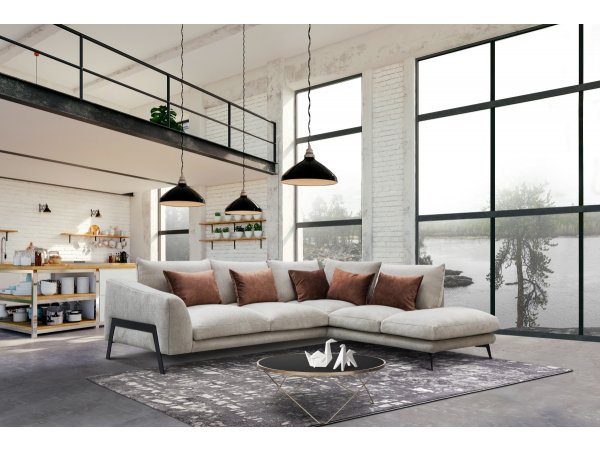 Stylová rohová sedací souprava ASPEN