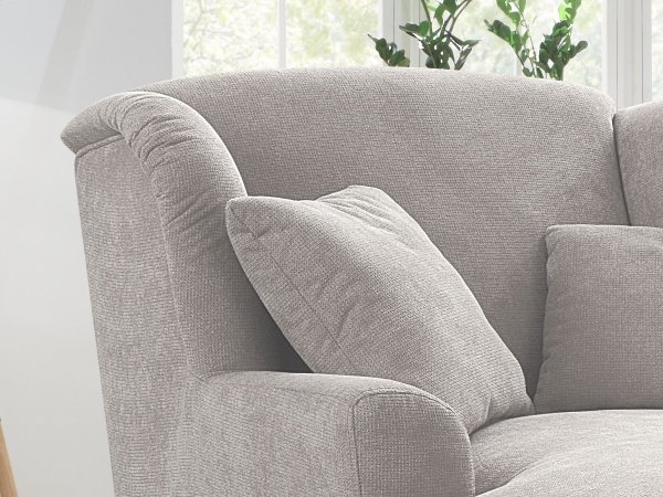 Longchair ve skandinávském stylu - prodloužené křeslo ASADO v krémové barvě