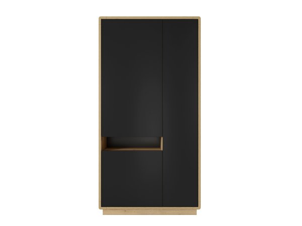 Nábytek do obývacího pokoje ASTON 2 dub Taurus/černá supermat