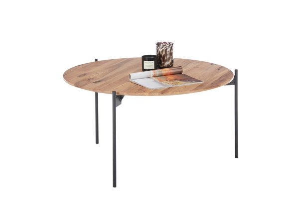 Kulatý konferenční stolek z masivu ASSUAN II dub olejovaný