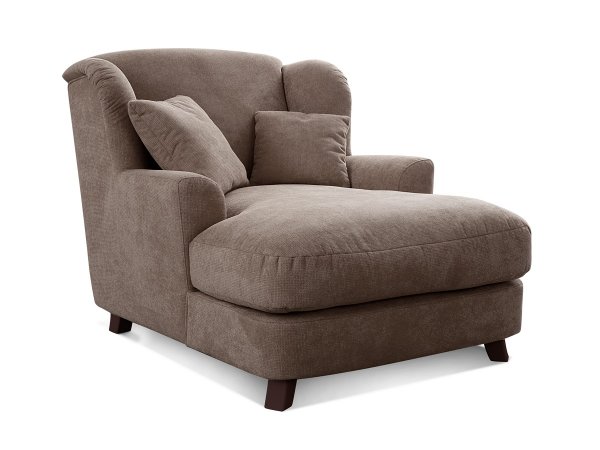 Longchair ve skandinávském stylu - prodloužené křeslo ASADO v béžovošedé šedé barvě