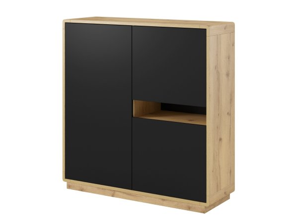 Nábytek do obývacího pokoje ASTON 2 dub Taurus/černá supermat