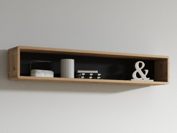 Nábytek do obývacího pokoje ASTON 2 dub Taurus/černá supermat