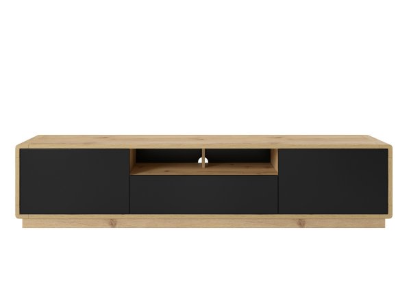 Televizní komoda ASTON dub Taurus/černá supermat typ 40