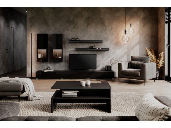 Konferenční stolek ATHENS černý supermatt