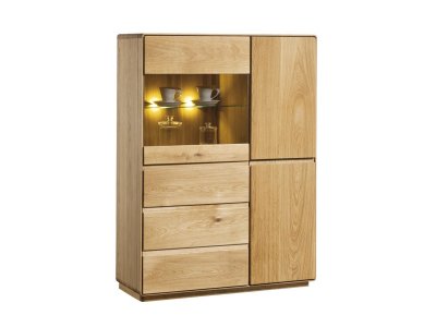 Dubová komoda ATLANTA typ 45 dub přírodní