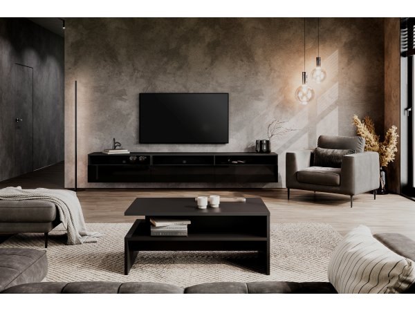 Konferenční stolek ATHENS černý supermatt