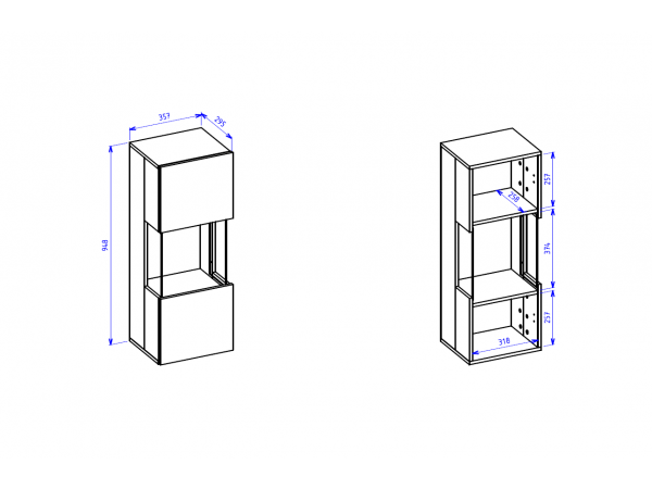 Obývací sestava AVA 04 černý mat/dub wotan