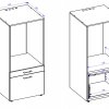 Skříňka AZA na pračku/sušičku 1P 1S kašmír