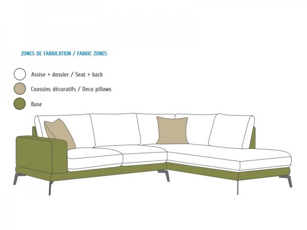 Moderní rohová sedací souprava ESTON