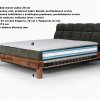 Postel boxspring BULL dub masiv