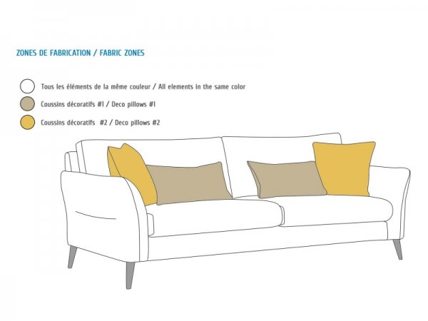 Stylová sedací souprava NORTON 3+3