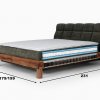 Postel boxspring BULL dub masiv