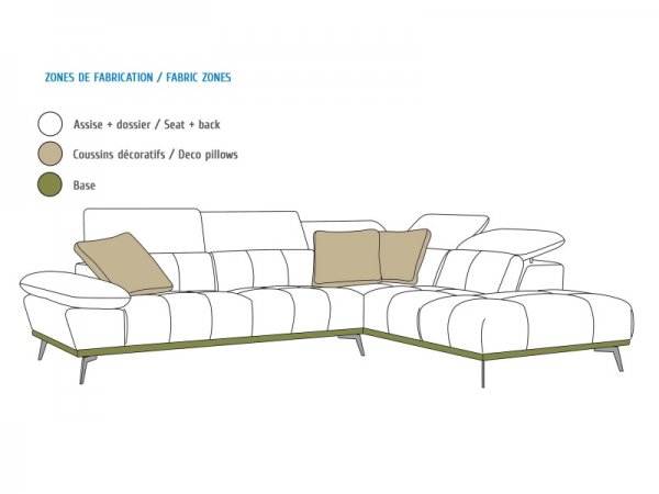 Designová rohová sedací souprava FORIO