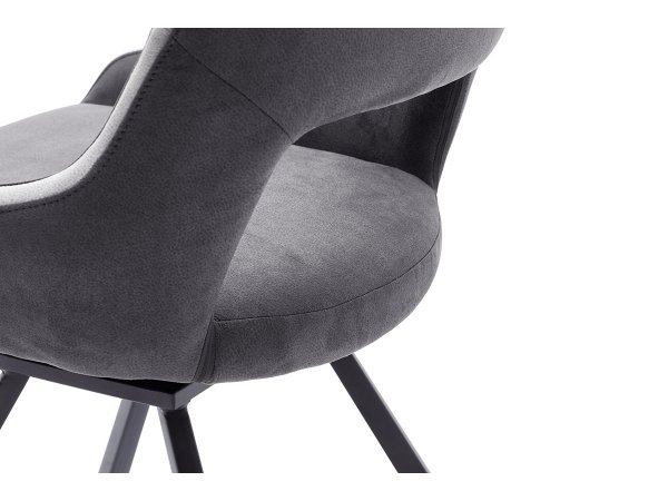 Jídelní otočná židle BAYONNE šedá