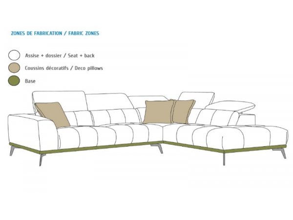 Rohová sedací souprava DAVOS