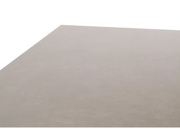 Rozkládací jídelní stůl BADESI světle šedá, podnož černá matná