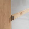 Moderní ložnice BARI 3 bílý dub/sklo champagne