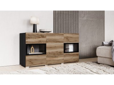Komoda Baros ořech touchwood, saténový povrch