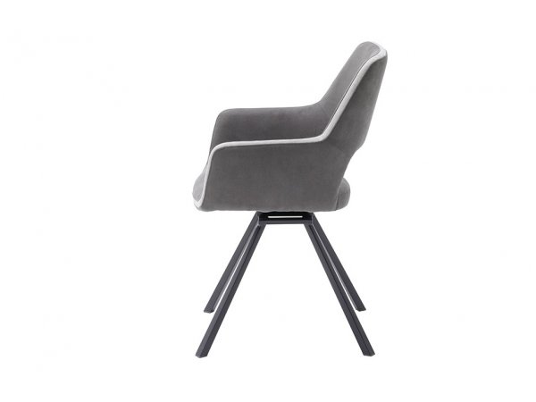 Jídelní otočná židle BAYONNE s područkami schlamm