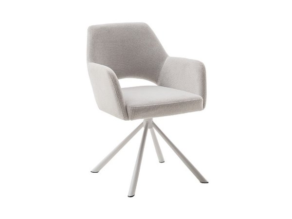 Jídelní otočná židle BEVERLY typ A, krémová