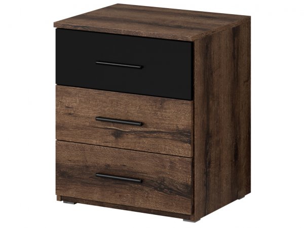 Noční stolek BETA dub monastery/černá