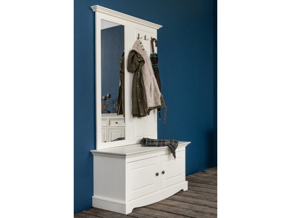 Panel s věšákem a zrcadlem LUNO