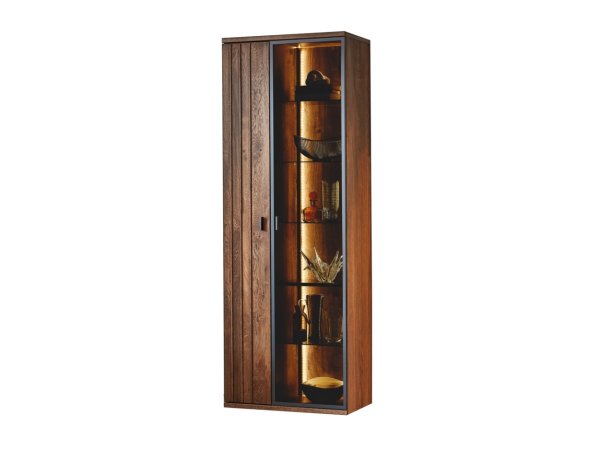 Nábytek do obývacího pokoje BORGEN 2 dub koňak, částečný masiv