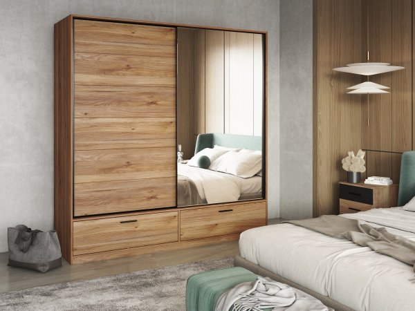 Šatní skříň BETA dub Mauvella