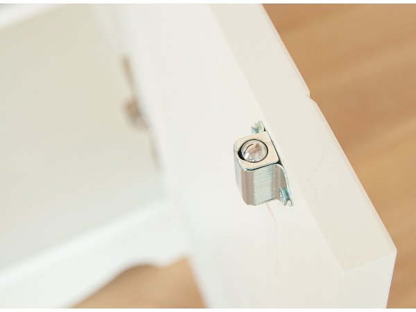 Pracovní stůl LUNO z masivu bílá/ořech