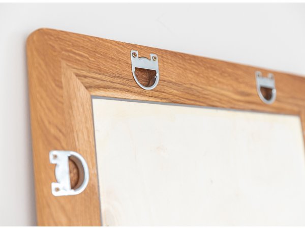 Nástěnné dubové zrcadlo ALO