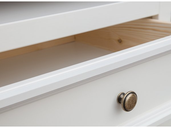 Vitrína 2-dvéřová LUNO bílá/dub