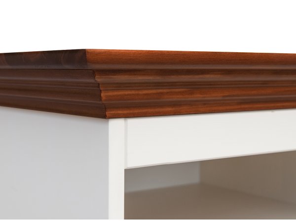 Pracovní stůl LUNO bílá/ořech