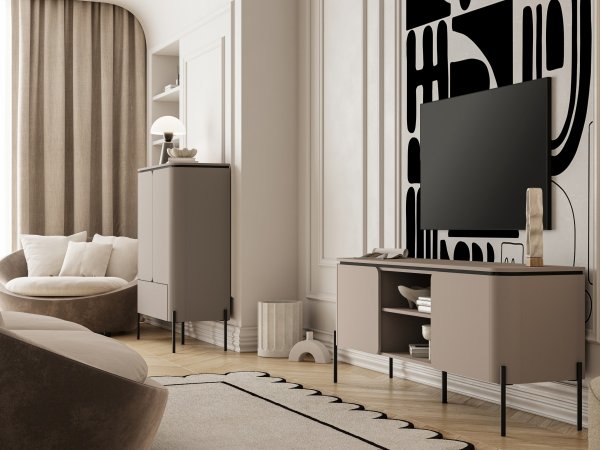 Vysoká komoda do obývacího pokoje BELLO (typ 42) Congo