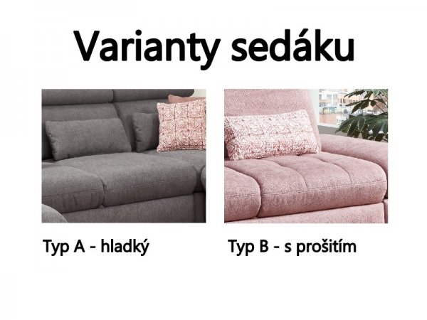 Rohová sedací souprava CAROLINA C XC